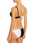 Aqua 281989 Women Color Blocked Bikini Bottom Swimwear, Size Medium