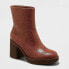 Women's Jenna Platform Boots - Universal Thread Brown 7