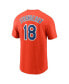 Фото #2 товара Men's Darryl Strawberry Orange New York Mets Fuse Name Number T-Shirt