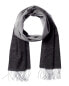 Фото #1 товара Bruno Magli Woven Ombre Cashmere Scarf Men's Grey Os