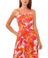 ფოტო #5 პროდუქტის Women's Floral Smocked Back Tiered Sleeveless Maxi Dress