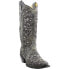Фото #3 товара Corral Boots Studded TooledInlay Snip Toe Cowboy Womens Grey Casual Boots A3672