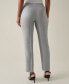 ფოტო #4 პროდუქტის Petite Mid Rise Slim-Fit Staight-Leg Pants