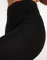 Фото #8 товара Lindex brushed inside leggings with elasticated waist in black