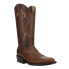 Фото #2 товара R. Watson Boots Cowhide Embroidered Round Toe Cowboy Mens Brown Western Cowboy