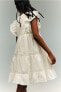 Фото #3 товара Flounced Lace-detail Dress