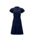 Women's Mock Neck Flutter Sleeve Sweater Dress