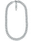 Фото #1 товара Platinum-Plated Brass Curb Unisex Chain Necklace