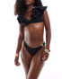 Фото #2 товара River Island low rise bikini bottom in black