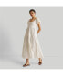 Фото #1 товара Womens Puff Sleeve Tiered Maxi Dress
