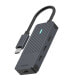 Фото #1 товара Rapoo USB-C Hub auf USB-C grau 00217696 - Hub