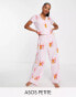 Фото #1 товара ASOS DESIGN Petite Care Bears modal shirt & trouser pyjama set in pink