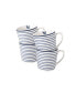 Фото #1 товара Blueprint Collectables 9 Oz Candy Stripe Mugs in Gift Box, Set of 4