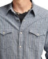 ფოტო #4 პროდუქტის Men's Striped Long Sleeve Mesa Western Shirt