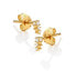 Jac Jossa Hope DE758 elegant gold-plated diamond and topaz earrings