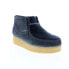 Фото #2 товара Clarks Wallabee Wedge 26163280 Womens Gray Suede Lace Up Chukkas Boots