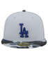 Фото #2 товара Men's Gray Los Angeles Dodgers Active Team Camo 59FIFTY Fitted Hat