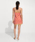 ფოტო #3 პროდუქტის Women's Contrasting Print Dress