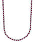 ფოტო #1 პროდუქტის EFFY® Ruby (9-7/8 ct. t.w.) & Diamond (7/8 ct. t.w.) 18" Collar Necklace in Sterling Silver