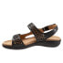 Фото #4 товара Trotters Romi T2118-001 Womens Black Leather Slingback Sandals Shoes