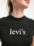 Фото #7 товара Levi's perfect t-shirt with small serif logo in black