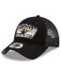 ფოტო #4 პროდუქტის Men's Black Dallas Cowboys 2021 Salute To Service Trucker 9TWENTY Adjustable Hat