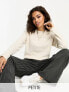 Фото #1 товара Vero Moda Petite round neck jumper in cream