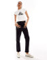 DTT Tall Lou mom jeans in washed black