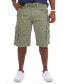 Фото #1 товара Men's Belted Double Pocket Cargo Shorts