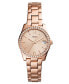 ფოტო #1 პროდუქტის Women's Scarlette Rose Gold-Tone Stainless Steel Bracelet Watch 32mm