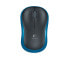 Фото #3 товара Logitech Wireless Mouse M185 - Ambidextrous - Optical - RF Wireless - 1000 DPI - Black - Blue