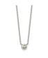 Glass Pendant Cable Chain Necklace a 2 inch Extension Necklace