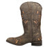 Фото #3 товара Roper Belle TooledInlay Square Toe Cowboy Womens Brown Casual Boots 09-021-0901