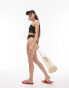 Фото #6 товара Topshop halterneck rib bikini top in black