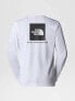 The North Face long sleeved redbox tee in white