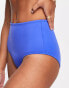 Фото #1 товара & Other Stories high waist bikini bottoms in blue