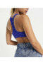 Фото #4 товара Топ Nike Dri-FIT женский синий Bralet Спортивный топ