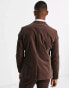 Фото #4 товара Selected Homme slim fit suit jacket in brown cord