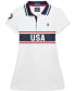 ფოტო #2 პროდუქტის Toddler & Little Girls Team USA Stretch Mesh Polo Dress