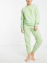 Фото #4 товара ASOS DESIGN lounge co-ord Smiley sweat in lime