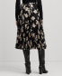 Women's Printed Floral Midi Skirt