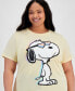 Фото #3 товара Trendy Plus Size Snoopy Graphic T-Shirt