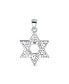 Hanukkah Magen Judaic White Synthetic Opal Inlay Star Of David Pendant Necklace For Bat Mitzvah For Women For Sterling Silver Белый, 16 - фото #2