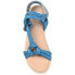 Journee Collection Womens Marri Tru Comfort Foam Multi Strap Flat Sandals, Blue