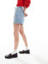 Фото #7 товара ASOS DESIGN Tall denim dad short in light wash blue