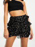 Фото #1 товара ASOS DESIGN tiered ruffle mini skirt in star print