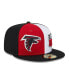 Фото #1 товара Men's Red, Black Atlanta Falcons 2023 Sideline 59FIFTY Fitted Hat