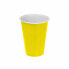 Set of reusable glasses Algon Yellow 24 Units 250 ml (25 Pieces)