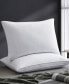 2 Pack 100% Cotton Medium Soft Down and Feather Gusseted Bed Pillow Set, King