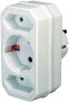 Фото #2 товара Brennenstuhl Adapter with 2 + 1 sockets - White